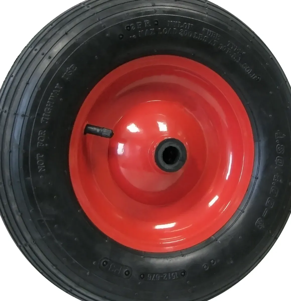 Dorner Helmer Wiel Rubber Rood 40Cm