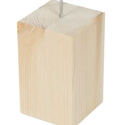 Duraline Meubelpoot Vierkant Staal 2,5X2,5X15Cm Zwart