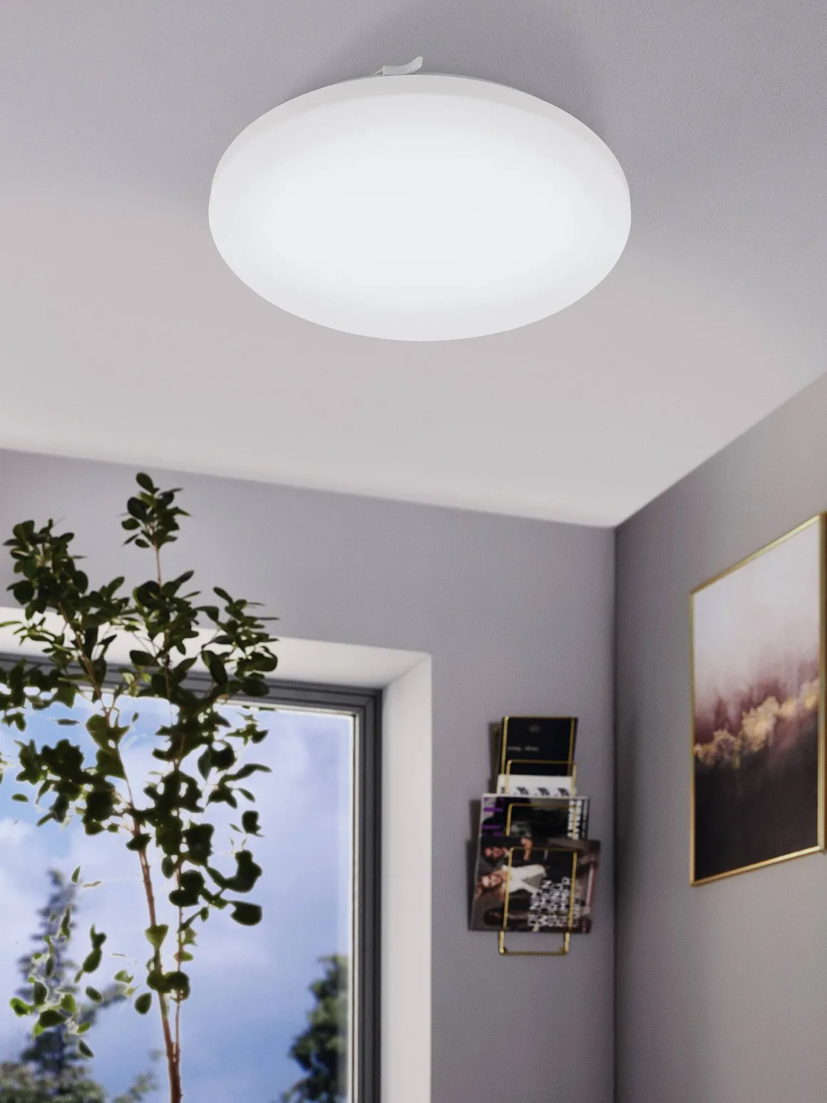 Eglo Plafondlamp Led Frania Wit 33Cm 17,3W