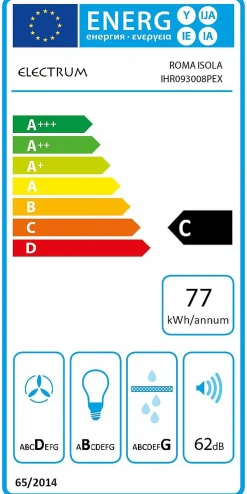 Electrum Eiland Afzuigkap 90 Cm Ihro93008Pex Zilver