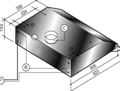 Electrum Onderbouw Afzuigkap Uh611Lx Rvs 60Cm