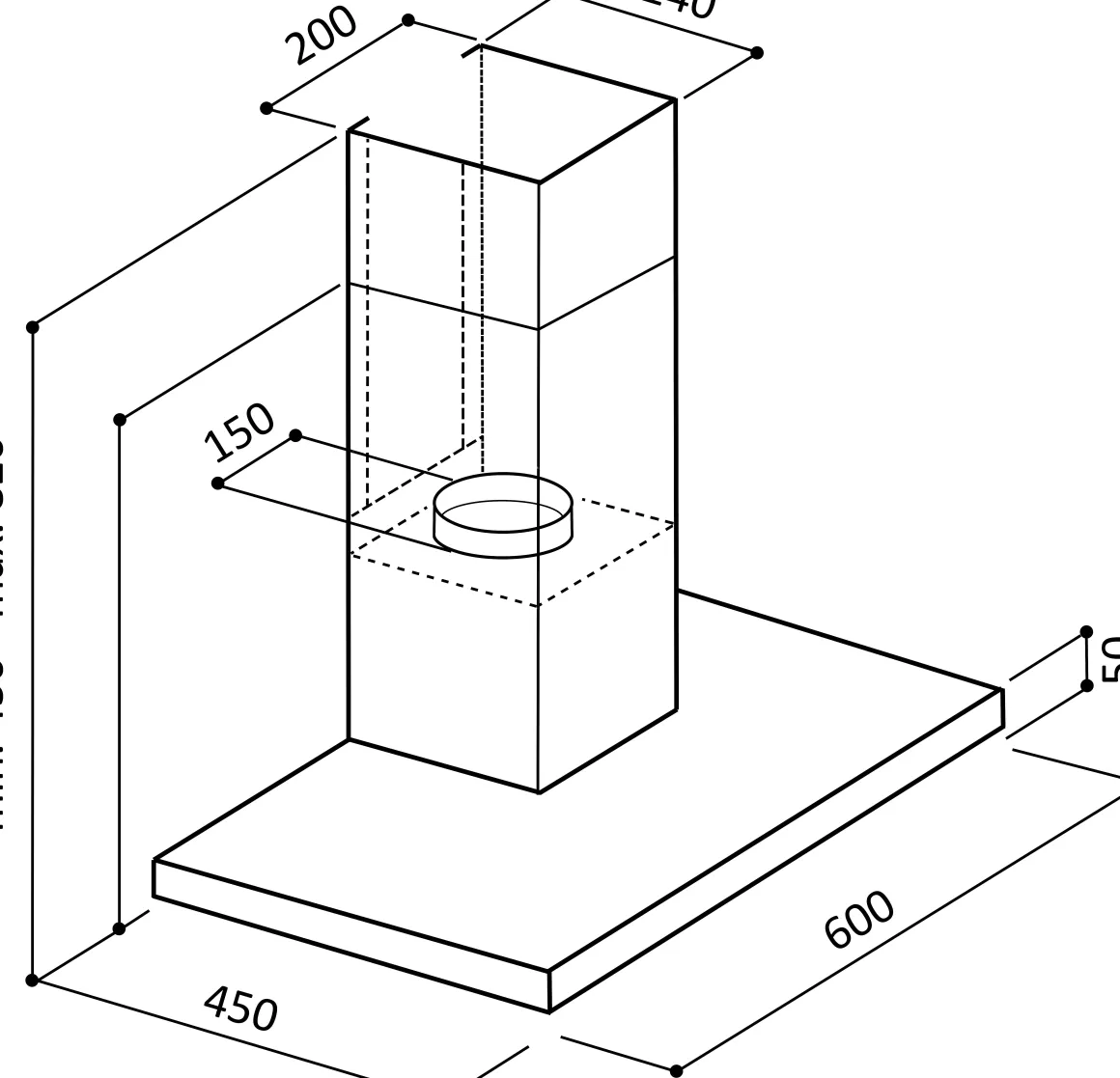 Electrum Schouwafzuigkap Tsh 62120C Ix 60Cm Rvs