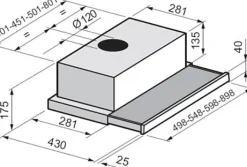 Electrum Telescopische Afzuigkap Th612Lx Rvs