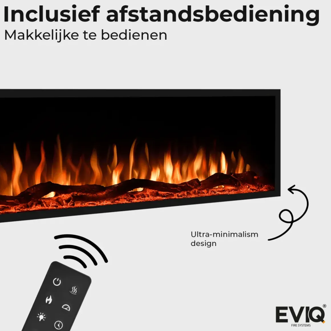 Elektrische Sfeerhaard Smartline 72″ Inch – 182 Cm
