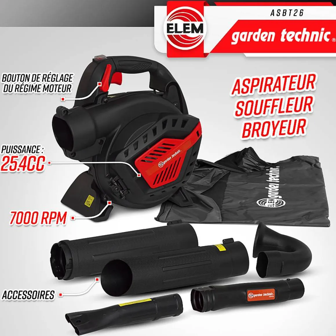 Elem Garden - Hoover Blazer Hakselaar 25.4Cc
