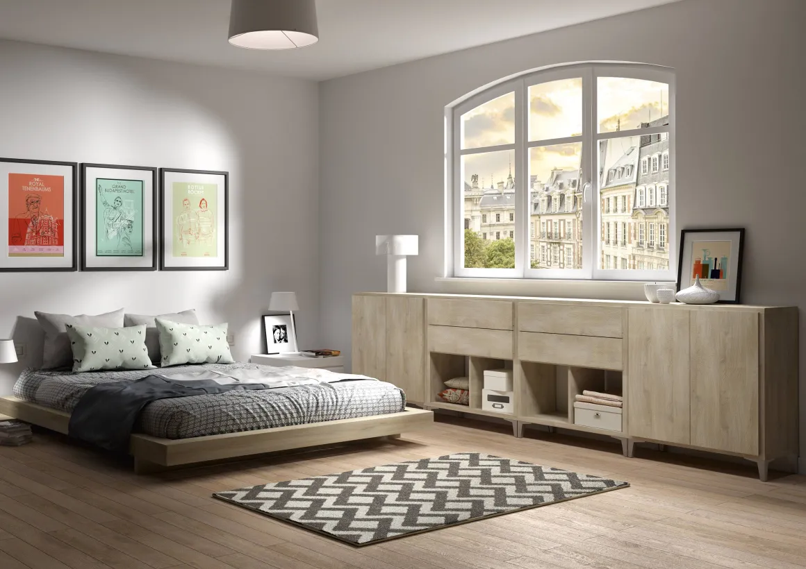 Elements Kast 2 Laden Eik