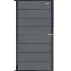 Elephant Tuindeur Recht Wpc Modular Antraciet 90X180Cm
