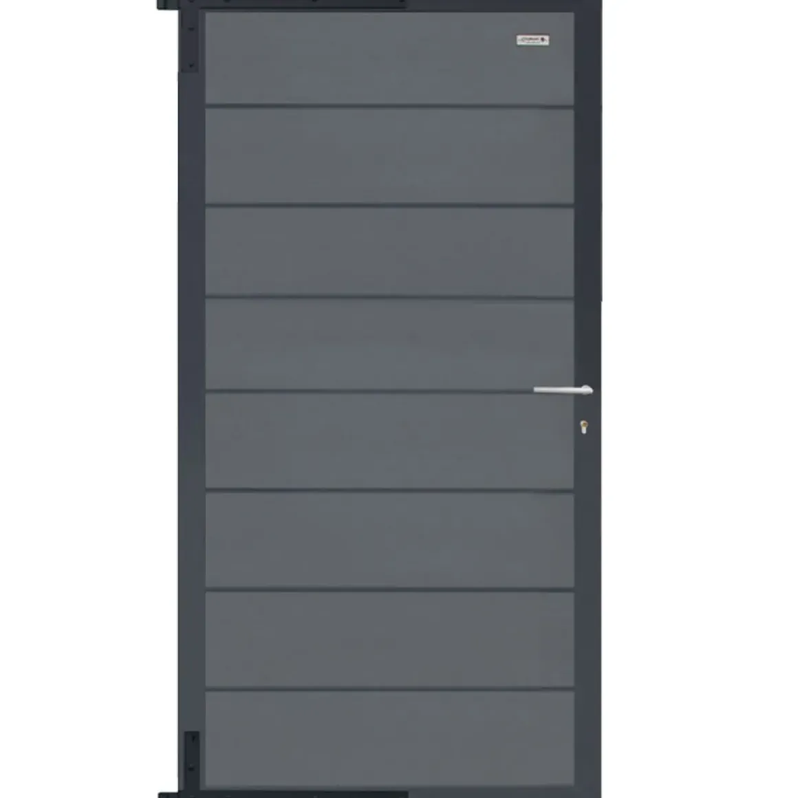 Elephant Tuindeur Recht Wpc Modular Antraciet 90X180Cm