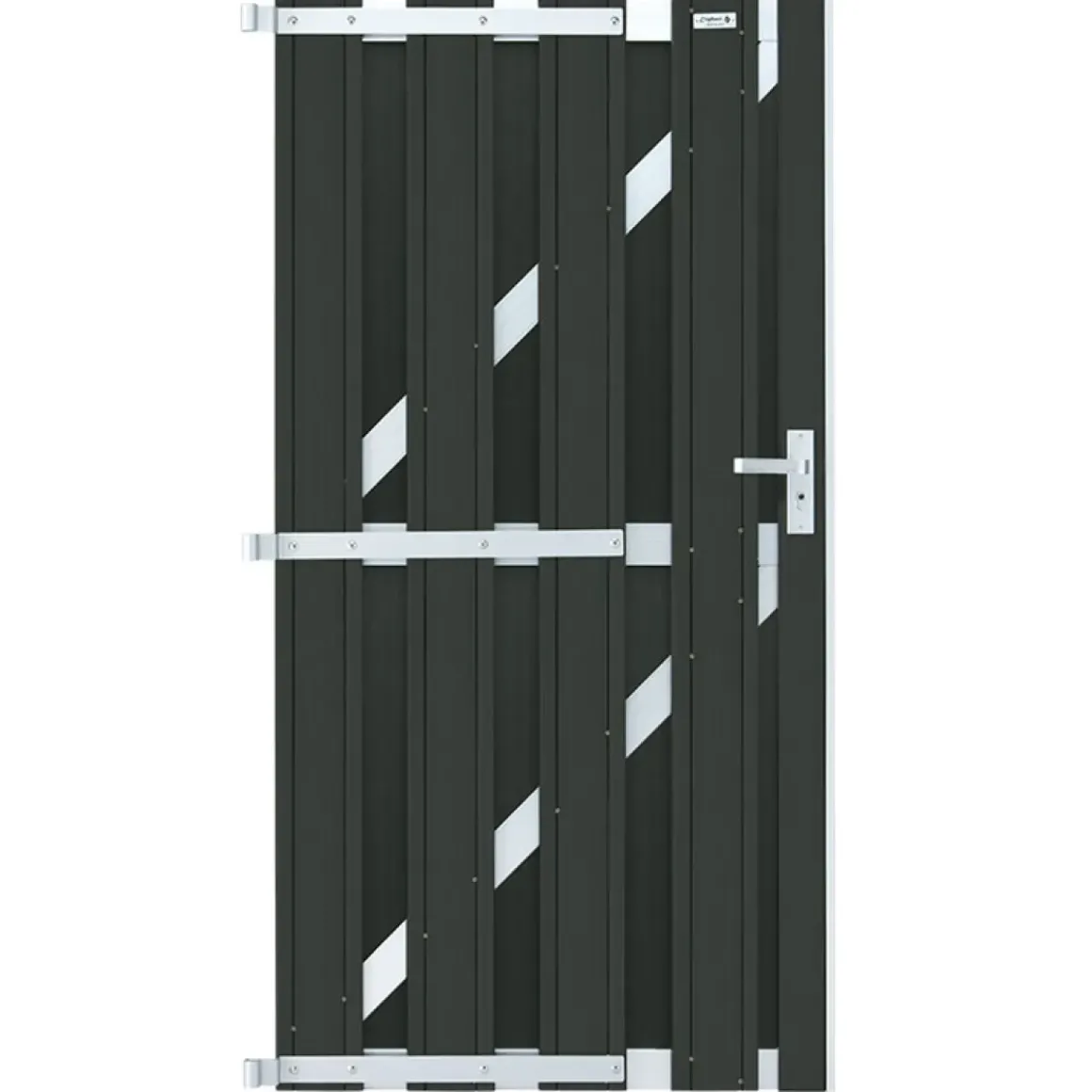Elephant Tuindeur Wpc Design Antraciet 90X180Cm