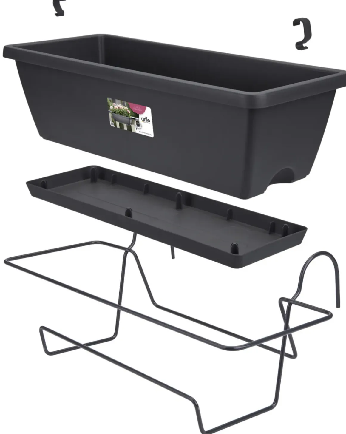 Elho Barcelona All-In-1 O50Cm Antraciet