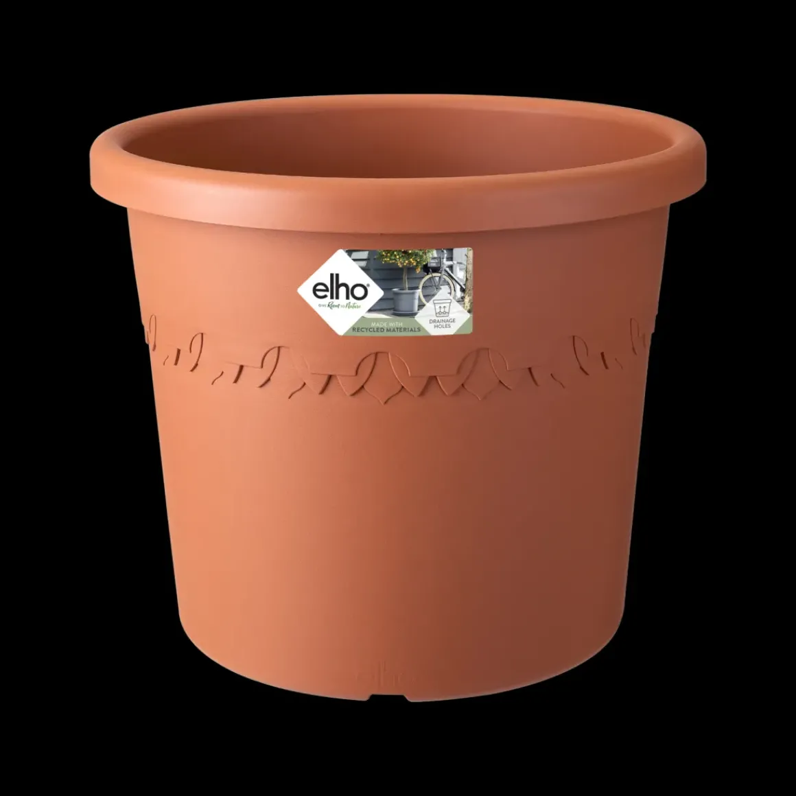 Elho Bloempot Algarve Cilindro Rond O21Cm Terra