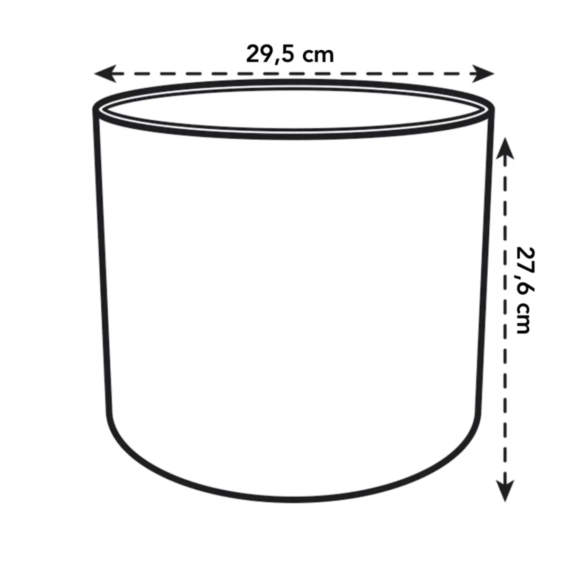 Elho Bloempot B.For Soft Rond O30Cm Antraciet
