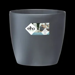 Elho Bloempot Brussels Rond Wielen O35Cm Antraciet