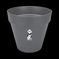 Elho Bloempot Loft Urban Rond Wielen O40Cm Antraciet