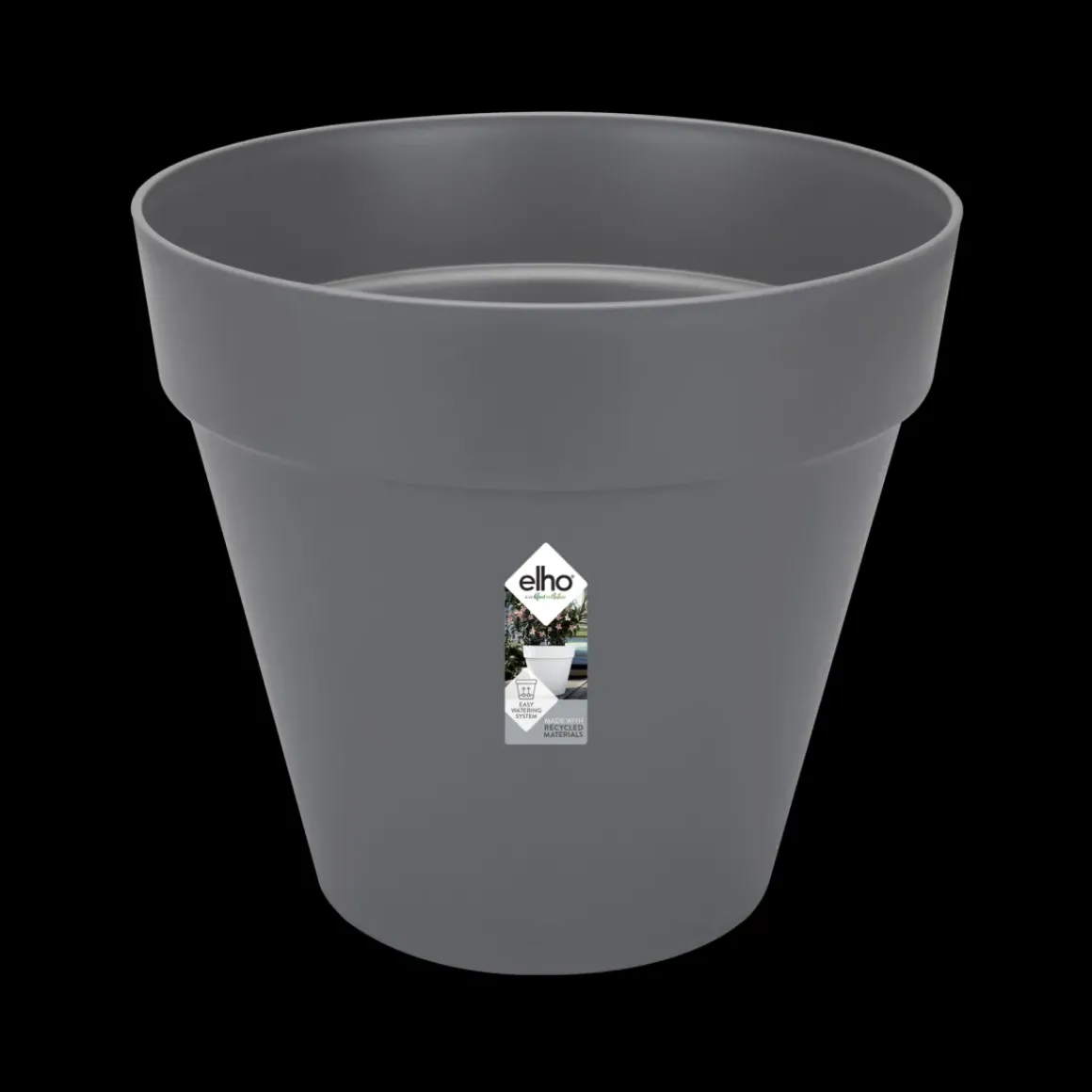 Elho Bloempot Loft Urban Rond Wielen O40Cm Antraciet