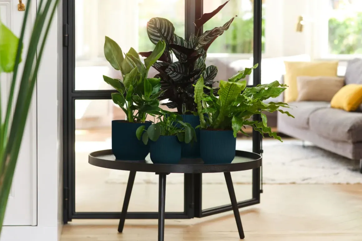 Elho Bloempot Vibes Fold Rond O22Cm Deep Blue