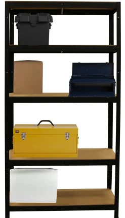 Erro Stellingkast Met 5 Planken - Zwart - 90Cm