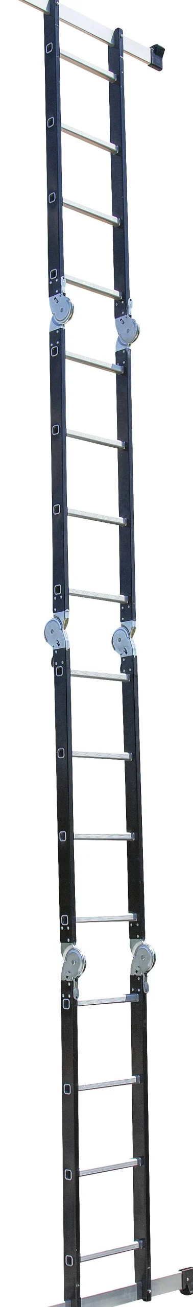 Escalo Vouwladder Multifold 2-In-1 Zwart