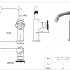Essebagno Wastafelkraan Indus Laag Rvs