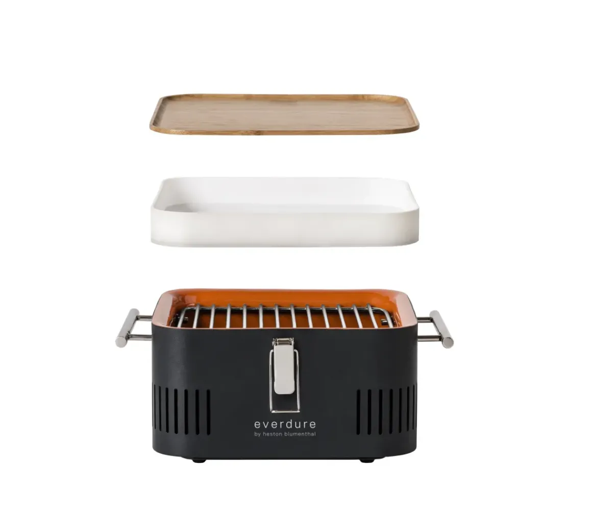 Everdure Cube Houtskool Barbecue Khaki 38,4X31,6X22,4Cm
