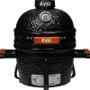 Eviq Kamado 13" Keramische Barbecue Zwart
