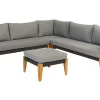 Exotan Loungeset Incl. Kussens - Teak - Grijs - 170X240X76