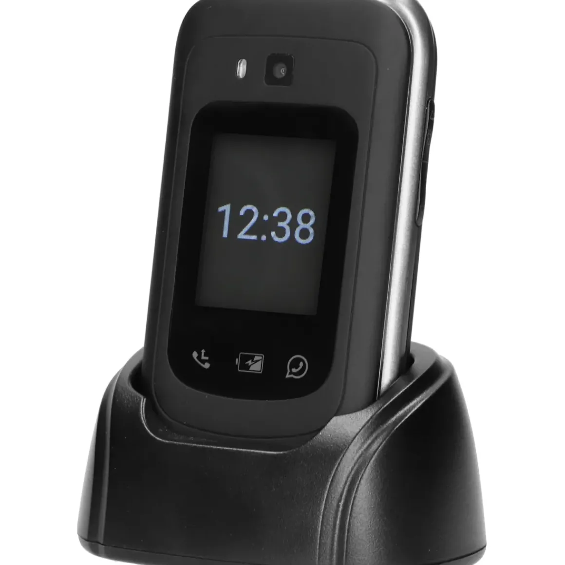 Fysic F25 - Eenvoudige Mobiele Klaptelefoon Voor Senioren Met Sos Noodknop, Zwart