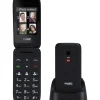 Fysic Fm-9760Zt Mobiele Klaptelefoon Voor Senioren Noodknop Zwart