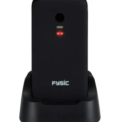 Fysic Fm-9760Zt Mobiele Klaptelefoon Voor Senioren Noodknop Zwart