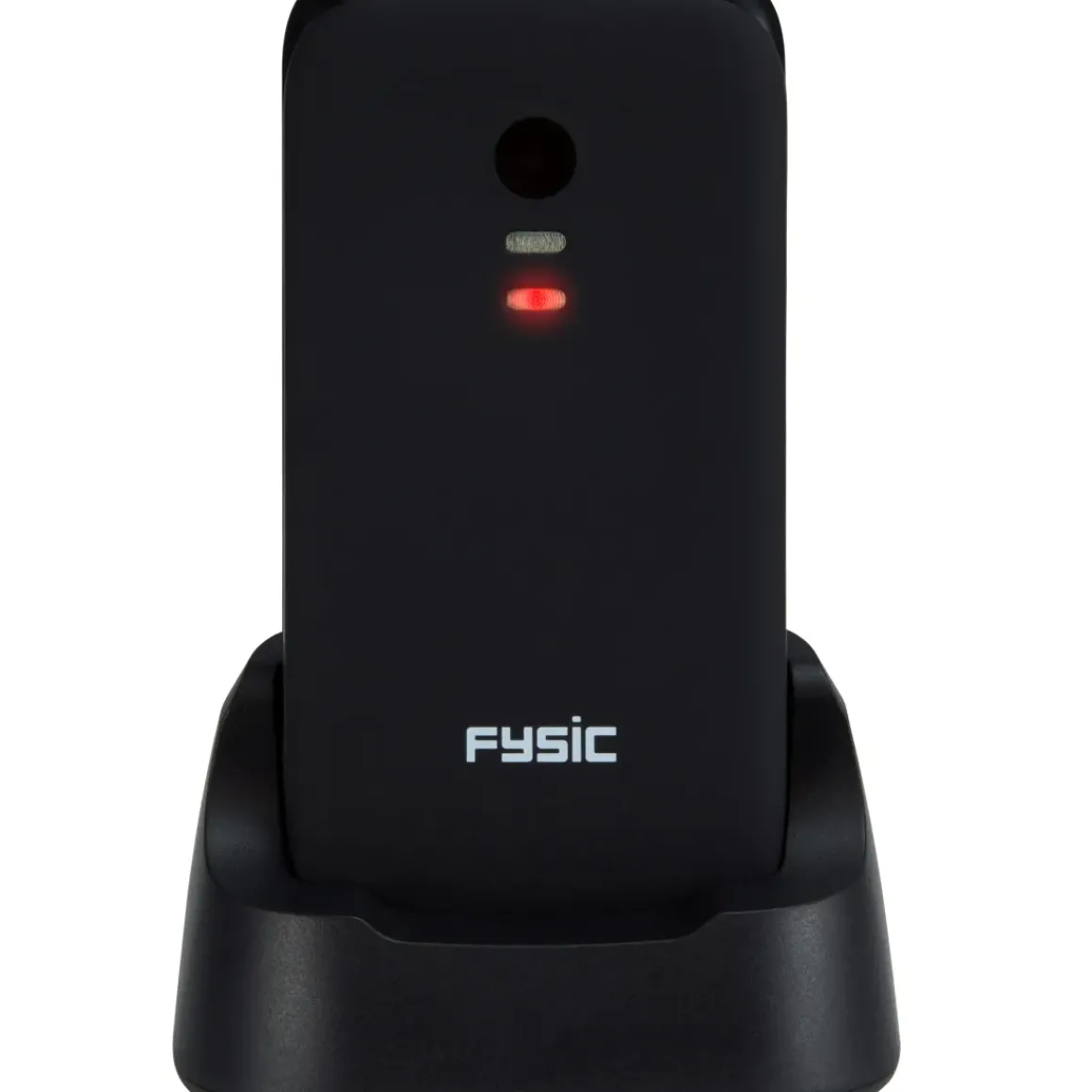 Fysic Fm-9760Zt Mobiele Klaptelefoon Voor Senioren Noodknop Zwart