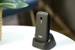 Fysic Fm-9760Zt Mobiele Klaptelefoon Voor Senioren Noodknop Zwart