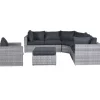 Garden Impressions Carlo Loungeset 5-Delig Xl - Licht Grijs