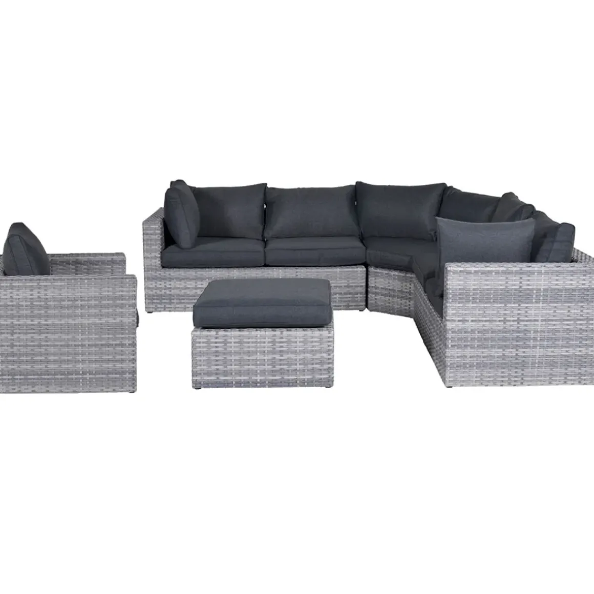 Garden Impressions Carlo Loungeset 5-Delig Xl - Licht Grijs