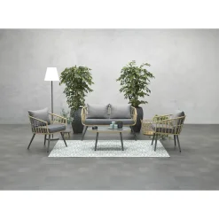 Garden Impressions Tarulo Loungeset 4-Delig - Donker Grijs