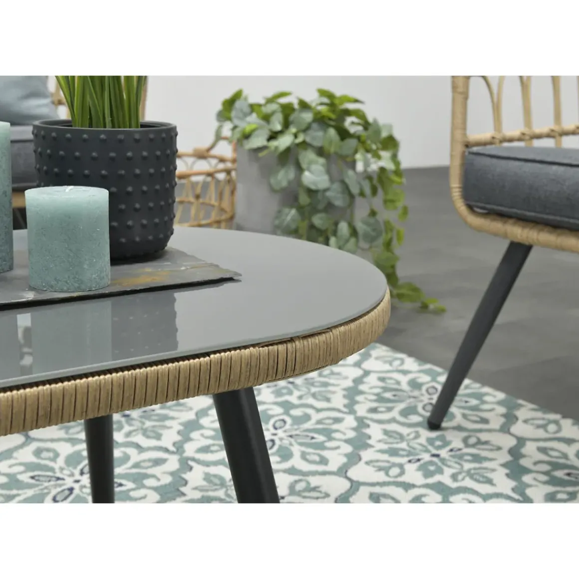 Garden Impressions Tarulo Loungeset 4-Delig - Donker Grijs