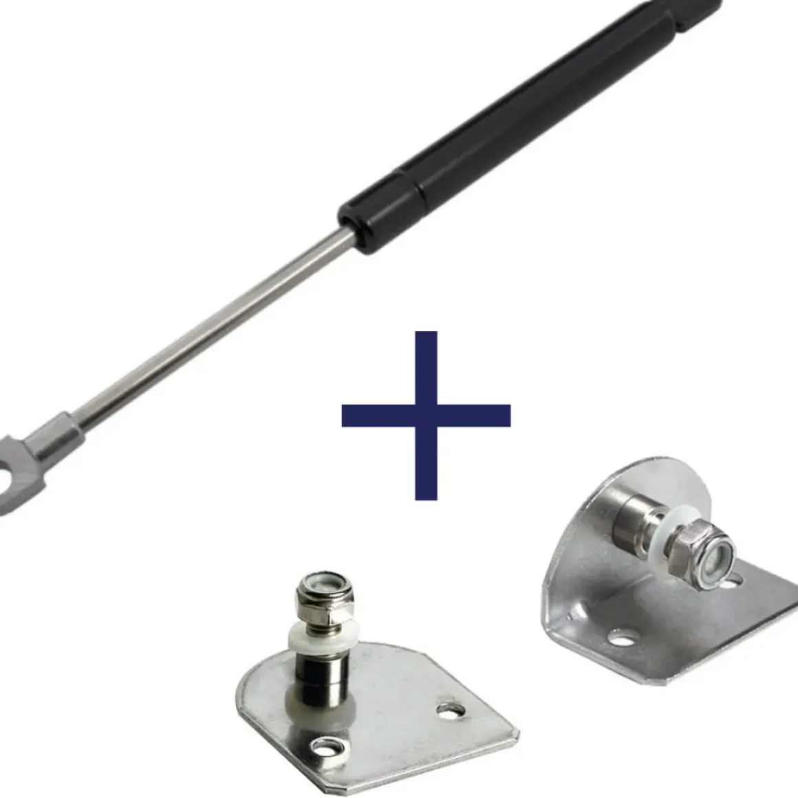 Gasveer Zwart - 700Mm - 400N - Inclusief Bevestigingen