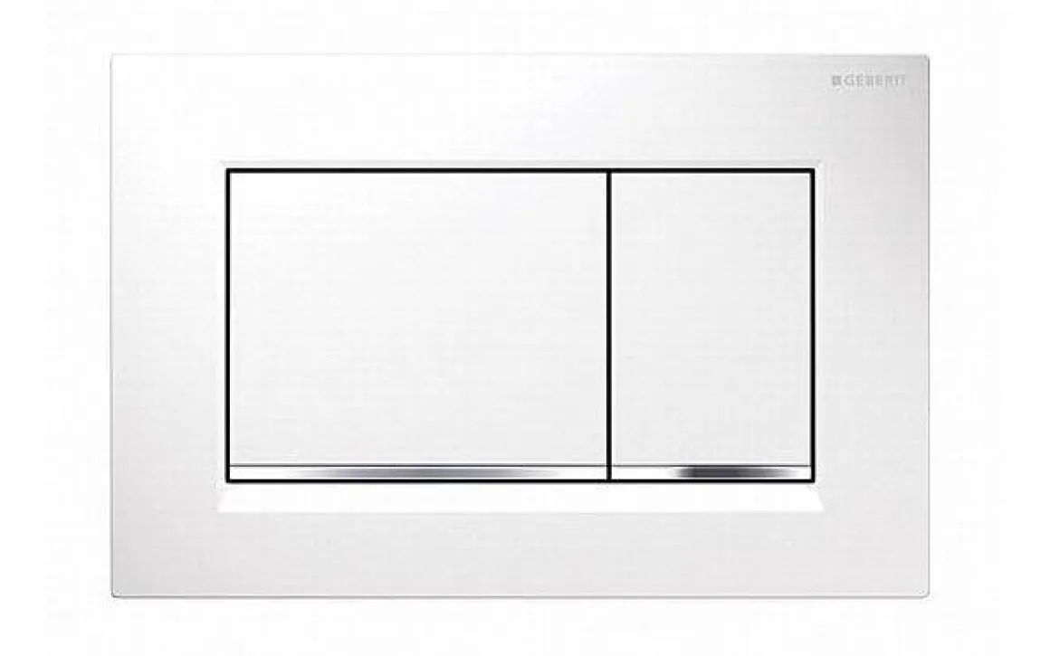 Geberit Bedieningspaneel Sigma 30 Voor Up320, Up720, Up300 En Up700 Inbouwreservoirs| Wit/Chroom