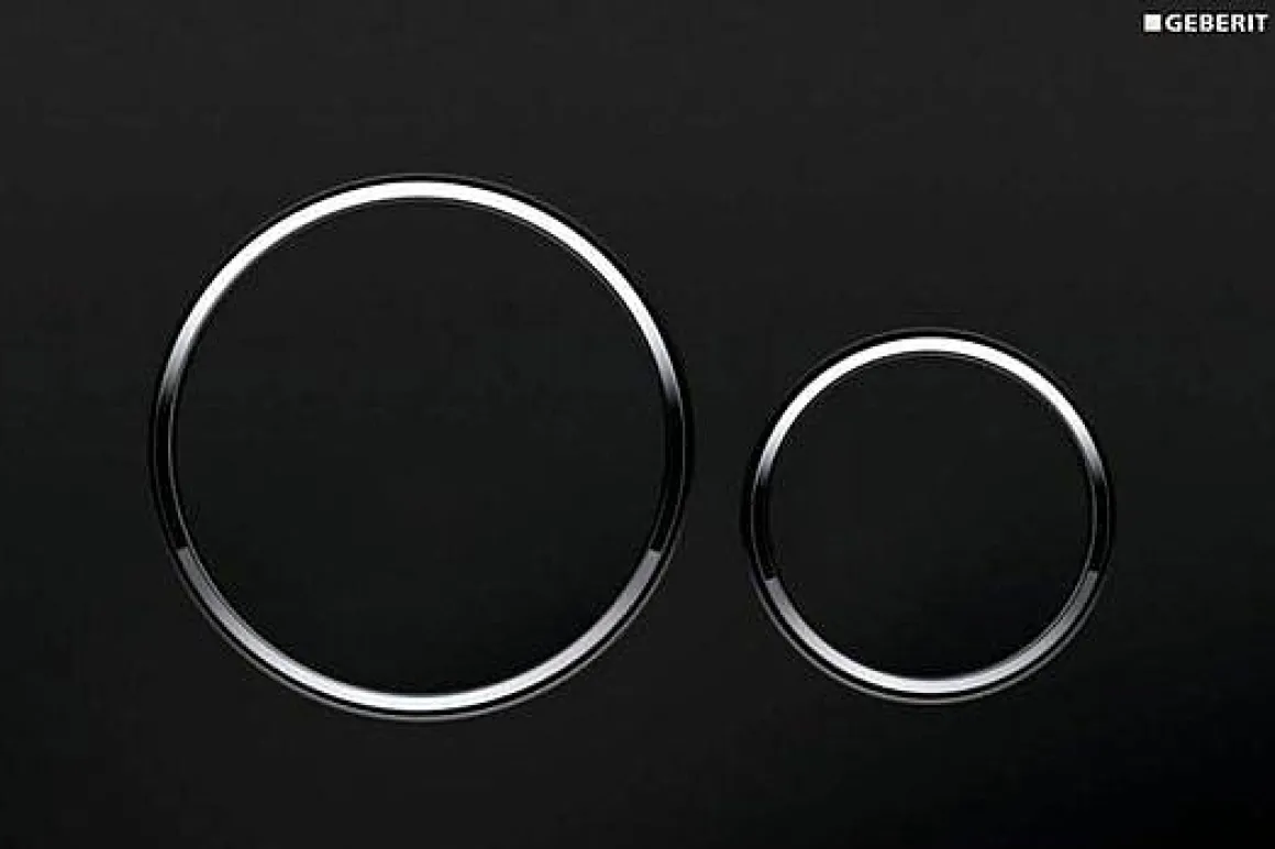 Geberit Bedieningspaneel Sigma 20 Voor Up320, Up720, Up300 En Up700 Inbouwreservoirs| Zwart/Mat