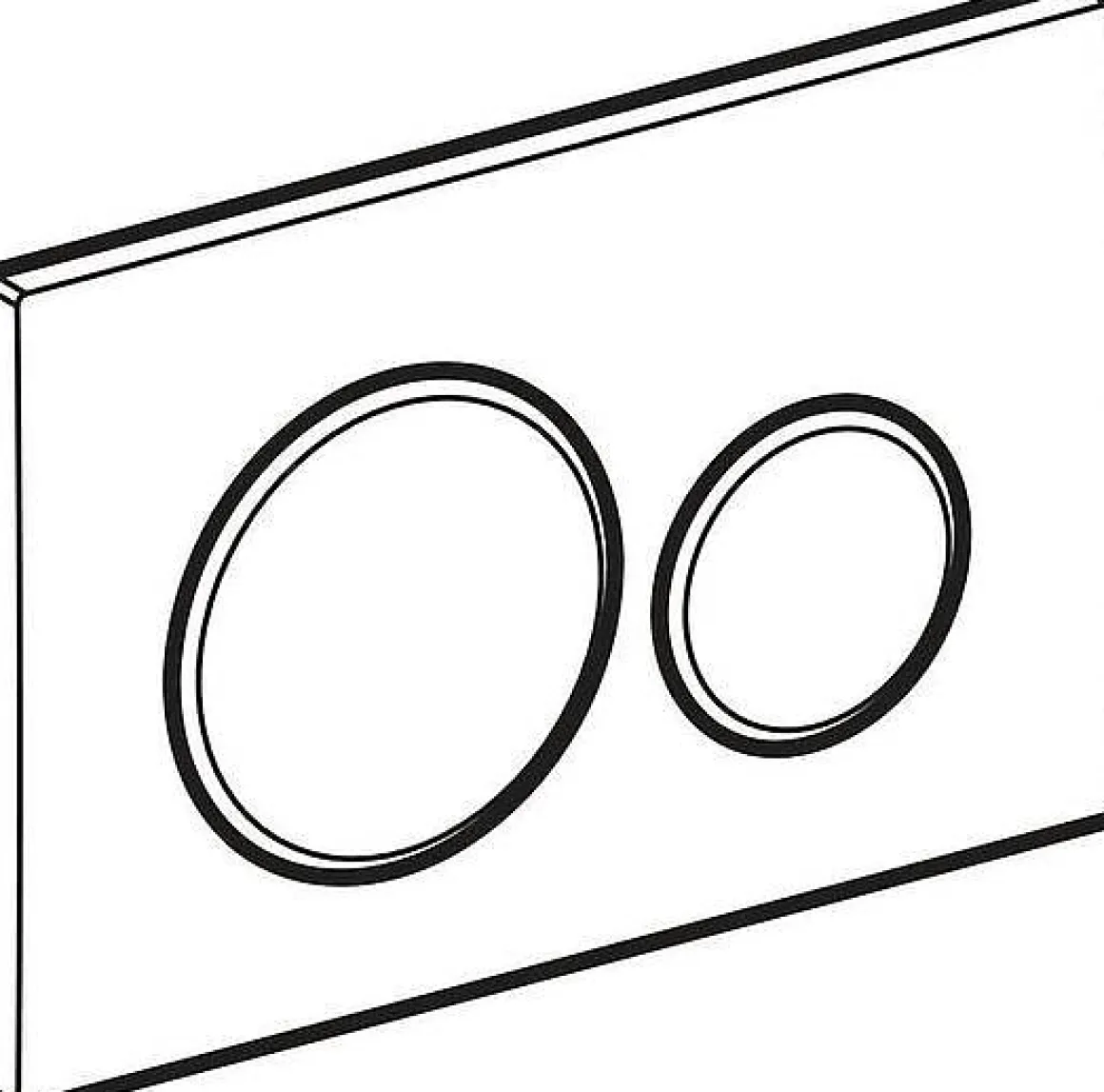 Geberit Bedieningspaneel Sigma 20 Voor Up320, Up720, Up300 En Up700 Inbouwreservoirs| Zwart/Mat