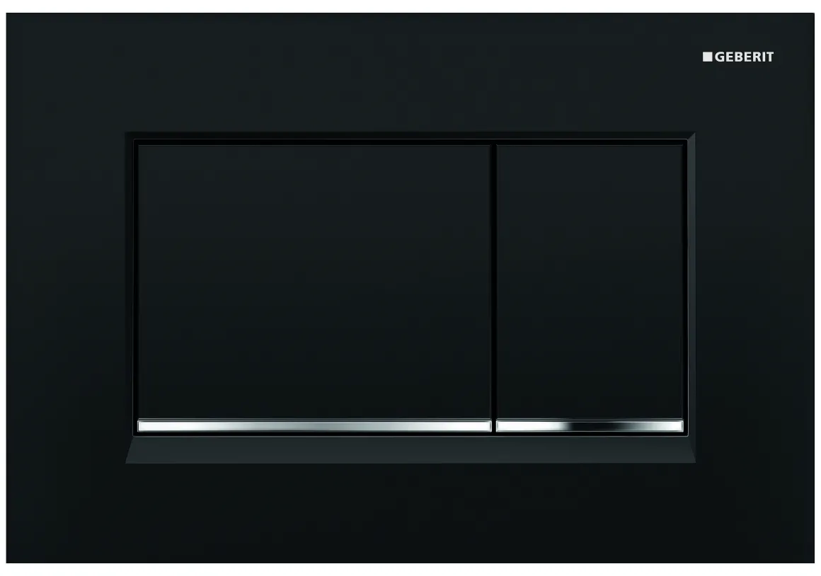 Geberit Bedieningspaneel Sigma 30 Voor Up320, Up720, Up300 En Up700 Inbouwreservoirs| 246X164Mm Glanzend Zwart/Chroom