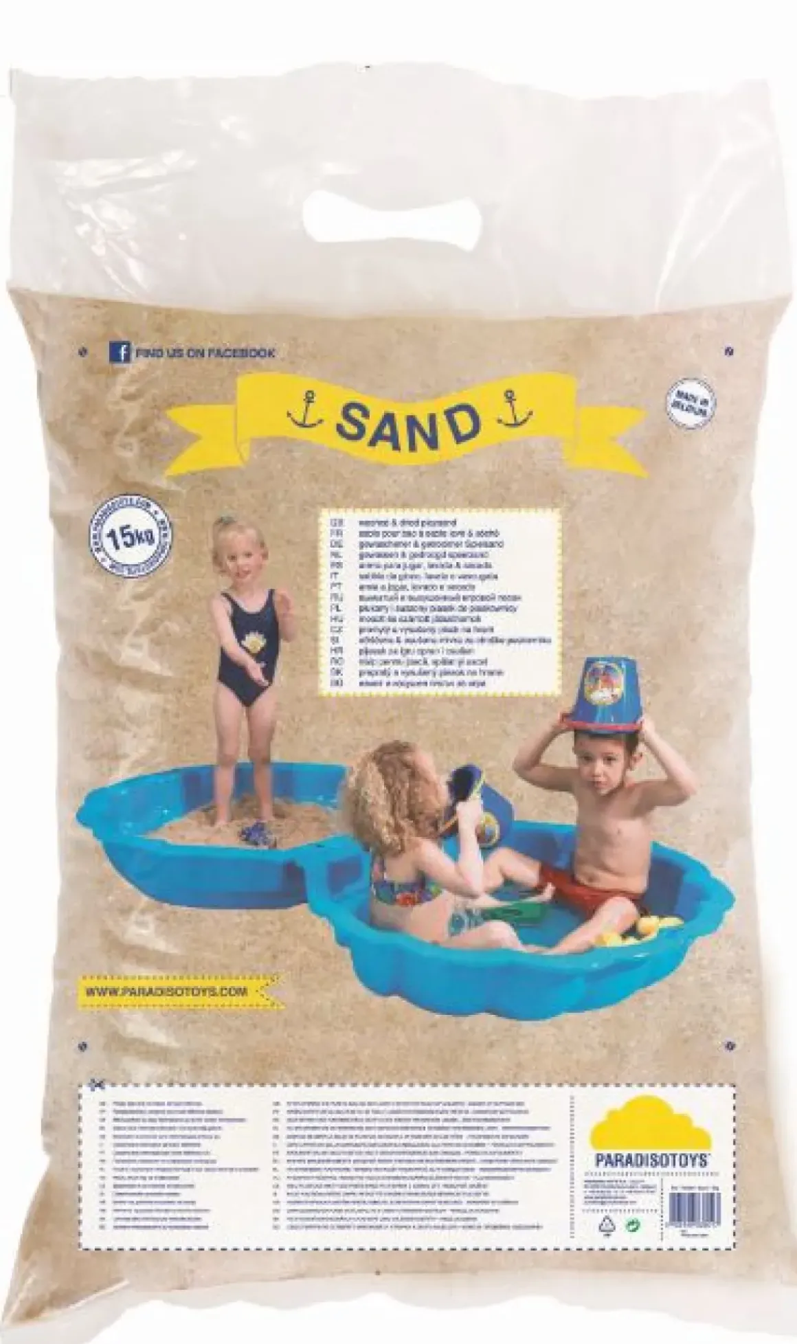 Gewassen Speelzand, 15 Kg Per Zak