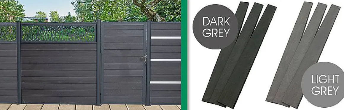 Giardino Lucca Wpc Planken Licht Grijs 3 Stuks