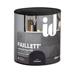 Glitterverf Paillett' 500Ml Koolstof