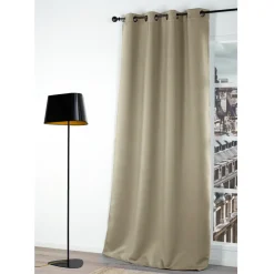 Gordijn Verduisterend Donker Beige 140X250Cm