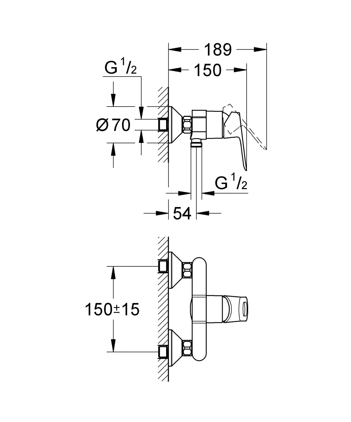 Grohe Douchemengkraan Startloop Chroom