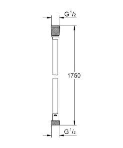Grohe Doucheslang Silverflex Twisvrij 1750Mm Brons/Warm Sunset