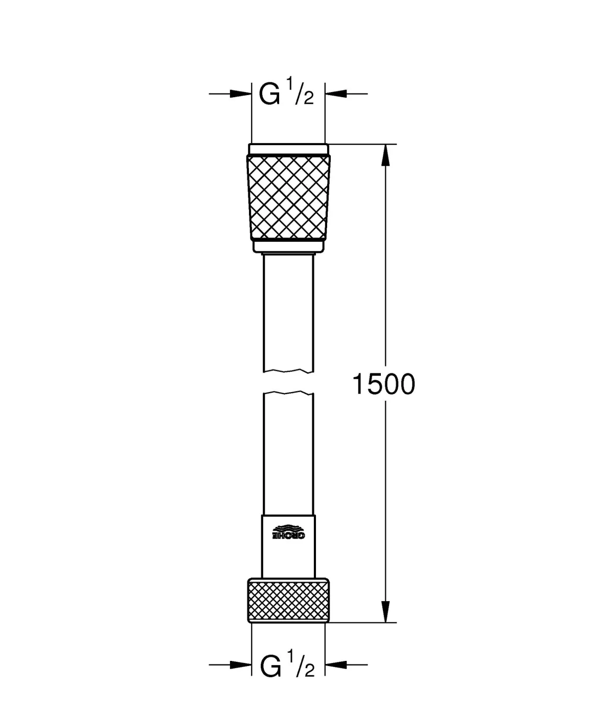 Grohe Doucheslang Vitalioflex Trend 150Cm Chroom
