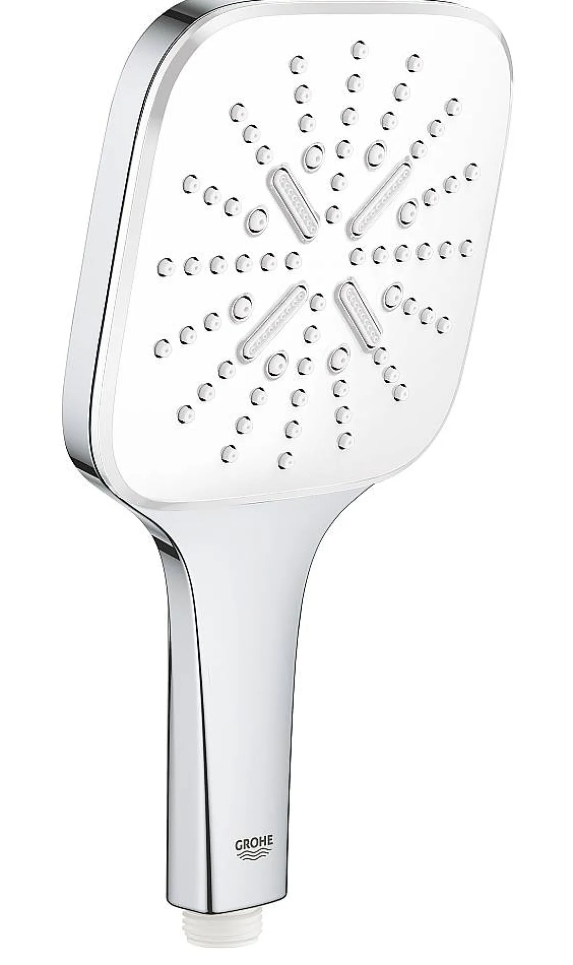 Grohe Handdouche Cube 3 Stralen Chroom Witte Sproeiplaat