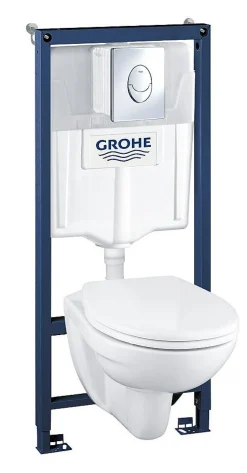 Grohe Inbouwreservoir Set Geo | Soft-Close Toiletzitting | Randloos Toiletpot