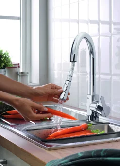Grohe Keukenmengkraan Feel Met Uittrekbare Handdouche Chroom